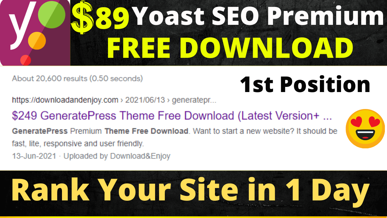 Yoast SEO Premium Free Download (Lifetime Access) | Yoast SEO GPL