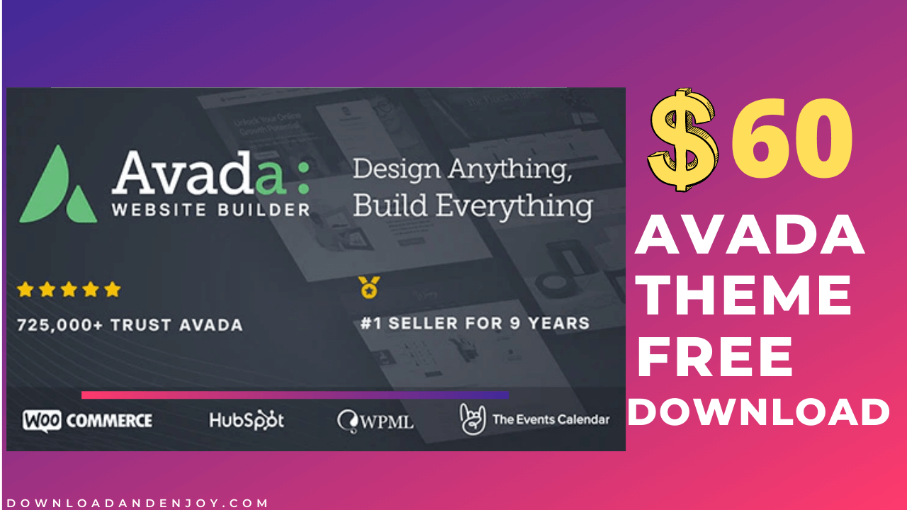 Avada theme for free