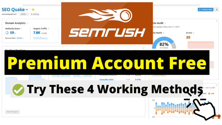 Semrush Premium free account